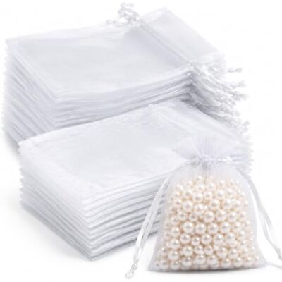 Admygo 99Pcs Light Grey Organza Gift Bags, 7 x 9 cm Clear Mesh Pouches Jewellery Bags, Candy Mesh Pouches for Wedding Favours, Christmas, Birthday, Anniversary, Party Supplies Admygo 99Pcs Light Grey Organza Gift Bags, 7 x 9 cm Clear Mesh Pouches Jewellery Bags, Candy Mesh Pouches for Wedding Favours, Christmas, Birthday, Anniversary, Party Supplies