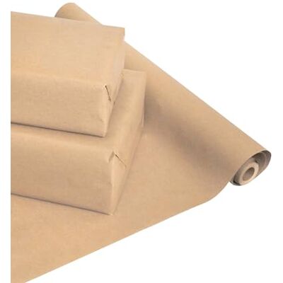 UK Greetings Eco Brown Kraft Paper Roll Eco Design Gift Wrapping For All Occasions Thank you, Birthday, Congralutations UK Greetings Eco Brown Kraft Paper Roll Eco Design Gift Wrapping For All Occasions Thank you, Birthday, Congralutations