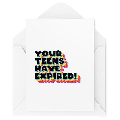 Tongue in Peach Funny Milestone Birthday Cards Your Teens Have Expired Funny Cards for Friends and Family 20th or 18th Birthday Card CBH1778 Tongue in Peach Funny Milestone Birthday Cards Your Teens Have Expired Funny Cards for Friends and Family 20th or 18th Birthday Card CBH1778