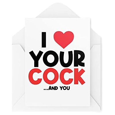 Tongue in Peach Funny Cards I Love Your C*ck And You Card For Him Boyfriend Husband Valentines Anniversary Birthday Love Cheeky Rude CBH952 Tongue in Peach Funny Cards I Love Your C*ck And You Card For Him Boyfriend Husband Valentines Anniversary Birthday Love Cheeky Rude CBH952