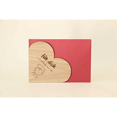 Holzgrusskarten Original 100% handmade in Austria, made of oak wood, greeting card, saying card, folding card, postcard Holzgrusskarten Original 100% handmade in Austria, made of oak wood, greeting card, saying card, folding card, postcard