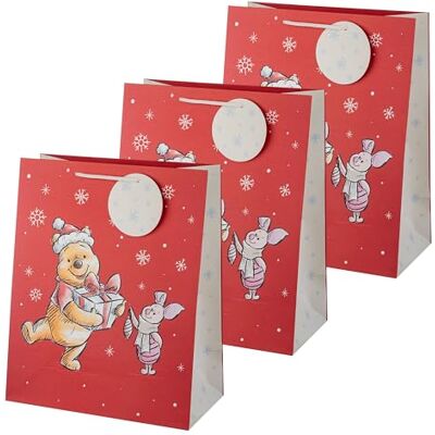 Hallmark Disney Christmas Winnie-the-Pooh Large Gift Bag 3 Pack Hallmark Disney Christmas Winnie-the-Pooh Large Gift Bag 3 Pack