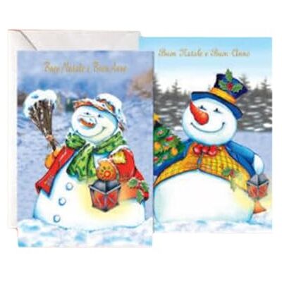 Magicamente Carta Christmas Greeting Cards Set, 12 Cards in 2 Christmas Themes, Size 12 x 18 cm, Made in Italy Magicamente Carta Christmas Greeting Cards Set, 12 Cards in 2 Christmas Themes, Size 12 x 18 cm, Made in Italy