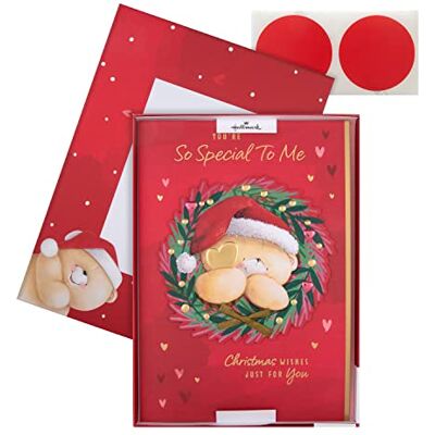 Hallmark Boxed Christmas Card for Someone Special Cute Forever Friends Wreath and Heart Design Hallmark Boxed Christmas Card for Someone Special Cute Forever Friends Wreath and Heart Design