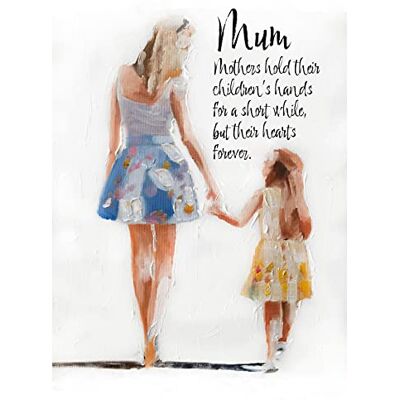 James Coates Mum Birthday Card, or Mothers Day Card from Daughter A5 size, Multicolour James Coates Mum Birthday Card, or Mothers Day Card from Daughter A5 size, Multicolour