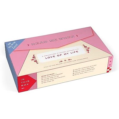 Knock Knock Read Me When… Love Letters: A Box of Fill-In-The-Blank Letters to the Love of My Life & Anniversary Love Notes Stationery Set Knock Knock Read Me When… Love Letters: A Box of Fill-In-The-Blank Letters to the Love of My Life & Anniversary Love Notes Stationery Set
