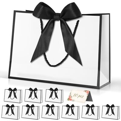 Lychico Large Gift Bags with Handles 12.6x9.8x3.9 Inches (32 x 25 x 10 cm), 5 Pack Kraft Paper Birthday Present Bags for Wedding, Baby Shower, Christmas Celebration, Boutique Retail Packaging Lychico Large Gift Bags with Handles 12.6x9.8x3.9 Inches (32 x 25 x 10 cm), 5 Pack Kraft Paper Birthday Present Bags for Wedding, Baby Shower, Christmas Celebration, Boutique Retail Packaging