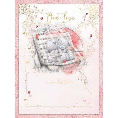 Me To You Tatty Teddy Luxury Boxed Birthday Greeting Card To The One I Love Bears On A Bench 12x9ins Official Collection Me To You Tatty Teddy Luxury Boxed Birthday Greeting Card To The One I Love Bears On A Bench 12x9ins Official Collection