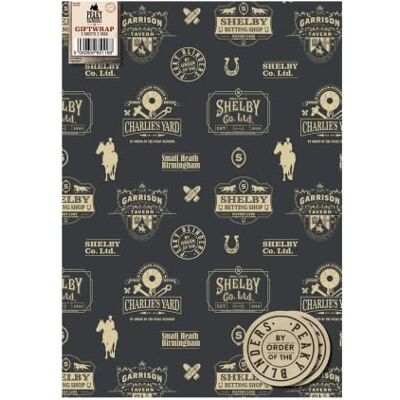 Danilo Promotions LTD Peaky Blinders Wrapping Paper 10 Sheets 10 Tags Sheet Size 70cmx50cm Official Product Responsibly Resourced Danilo Promotions LTD Peaky Blinders Wrapping Paper 10 Sheets 10 Tags Sheet Size 70cmx50cm Official Product Responsibly Resourced