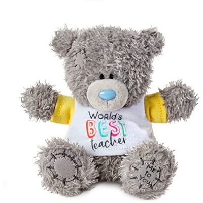 Me To You Thank You Teacher T-Shirt Tatty Teddy Plush Bear 10cm High Official Collection, Blue,grey Me To You Thank You Teacher T-Shirt Tatty Teddy Plush Bear 10cm High Official Collection, Blue,grey