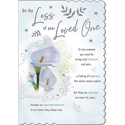 Piccadilly Greetings Traditional Occasion Card Sympathy 9 x 6 inches,white Piccadilly Greetings Traditional Occasion Card Sympathy 9 x 6 inches,white