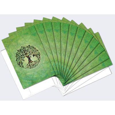 Tree-Free Greetings Eco-Friendly Buddha-Themed Notecard Set with Envelopes, Made in the USA with 100% Recycled Paper in a Solar Powered Facility, Tree of Life, Pack of 12 (FS56951) Tree-Free Greetings Eco-Friendly Buddha-Themed Notecard Set with Envelopes, Made in the USA with 100% Recycled Paper in a Solar Powered Facility, Tree of Life, Pack of 12 (FS56951)