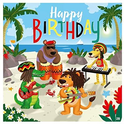Depesche Music Happy Birthday Greeting Card Funny Birthday Card with Colourful Motif Matching Saying & Inside Includes Envelope 17cm x 16.5cm Depesche Music Happy Birthday Greeting Card Funny Birthday Card with Colourful Motif Matching Saying & Inside Includes Envelope 17cm x 16.5cm