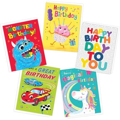 Piccadilly Greetings Children’s Kids Birthday Cards Multipack Pack of 5 assorted Birthday Cards 19 x 14.5 cm Includes White Envelopes Made in UK Piccadilly Greetings Children’s Kids Birthday Cards Multipack Pack of 5 assorted Birthday Cards 19 x 14.5 cm Includes White Envelopes Made in UK