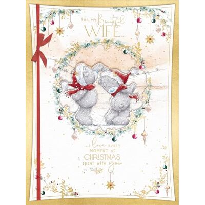 Me To You Luxury Boxed Christmas Card For My Wonderful Wife, Tatty Teddy Bears Dancing Together In The Snow 12 X 9 Inches Official Collection Me To You Luxury Boxed Christmas Card For My Wonderful Wife, Tatty Teddy Bears Dancing Together In The Snow 12 X 9 Inches Official Collection