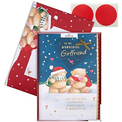 Hallmark Boxed Christmas Card for Girlfriend Cute Forever Friends Winter Love Design Hallmark Boxed Christmas Card for Girlfriend Cute Forever Friends Winter Love Design