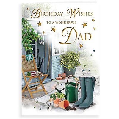 Piccadilly Greetings Regal Publishing Traditional Birthday Card Dad 9 x 6 inches Piccadilly Greetings Regal Publishing Traditional Birthday Card Dad 9 x 6 inches