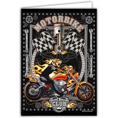Les Collections Rétro IETSCPXL-19686 Maxi Large Card XL 22 x 31 cm Motorbike Club for Biker Biker American Motorcycle Mechanical – White Interior 44 x 31 cm – With Envelope – Made in France – Retirement Birthday Les Collections Rétro IETSCPXL-19686 Maxi Large Card XL 22 x 31 cm Motorbike Club for Biker Biker American Motorcycle Mechanical – White Interior 44 x 31 cm – With Envelope – Made in France – Retirement Birthday