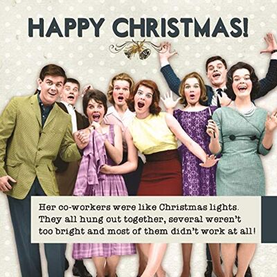 Emotional Rescue Ladies Who Lunch, Lights, General, Christmas Card, 163x163mm Emotional Rescue Ladies Who Lunch, Lights, General, Christmas Card, 163x163mm