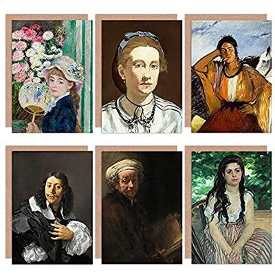Artery8 - RenoirRembrandtManet - Pack6 - OneSize - Card Artery8 - RenoirRembrandtManet - Pack6 - OneSize - Card