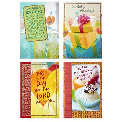 Hallmark Dayspring Assorted Religious Birthday Cards (Christian Blessings, 12 Cards and Envelopes) Hallmark Dayspring Assorted Religious Birthday Cards (Christian Blessings, 12 Cards and Envelopes)