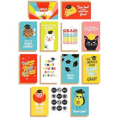 American Greetings 12-Count Money Holder Graduation Card Pack with Envelopes American Greetings 12-Count Money Holder Graduation Card Pack with Envelopes
