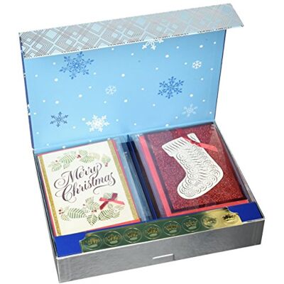 Hallmark Assorted Boxed Christmas Cards Set (Pack of 24 Handmade Holiday Cards with Envelopes) Hallmark Assorted Boxed Christmas Cards Set (Pack of 24 Handmade Holiday Cards with Envelopes)