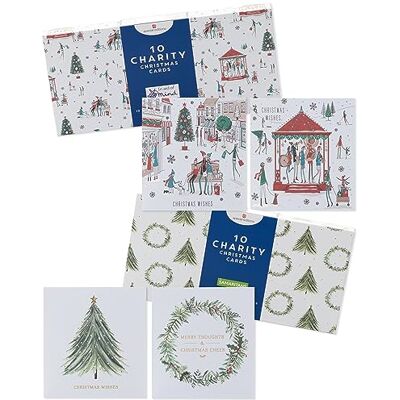 UK Greetings Multipack of 20 Christmas Cards for Him/Her/Friend 4 Designs with Keepsake Boxes UK Greetings Multipack of 20 Christmas Cards for Him/Her/Friend 4 Designs with Keepsake Boxes