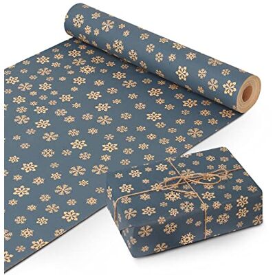 Kraft & Co Wrapping Paper Roll 44.5CM x 25M – Perfect for Christmas, Tough Quality with Festive Design, Eco-Friendly Recyclable, Kraft Paper for Gifts, Presents, Arts & Crafts, Table Cover (Style 17) Kraft & Co Wrapping Paper Roll 44.5CM x 25M – Perfect for Christmas, Tough Quality with Festive Design, Eco-Friendly Recyclable, Kraft Paper for Gifts, Presents, Arts & Crafts, Table Cover (Style 17)