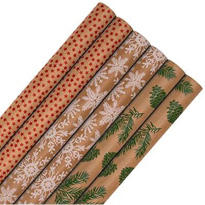 Hallmark - 25576365 - 6 rolls - 3 patterns - Gift Wrapping Hallmark - 25576365 - 6 rolls - 3 patterns - Gift Wrapping