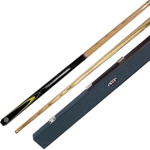 BCE Christophe Lambert English Pool Cue and Case, Black/Natural Wood, 57inch 145 cm Length Cue BCE Christophe Lambert English Pool Cue and Case, Black/Natural Wood, 57inch 145 cm Length Cue