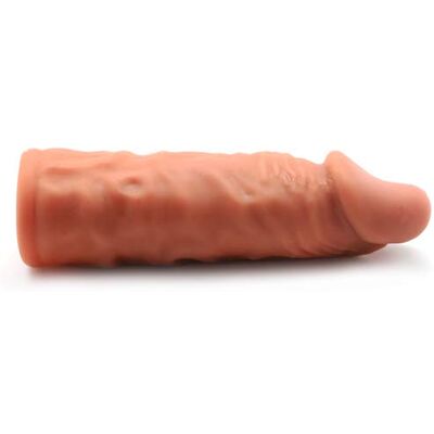 BeHorny 5.5'' Brown Colour Realistic Penis Sleeve Extender, Extra Girth and Length BeHorny 5.5'' Brown Colour Realistic Penis Sleeve Extender, Extra Girth and Length