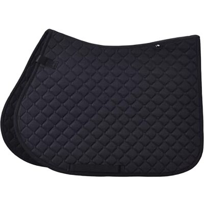 Imperial Riding IRH Basic VS Multi-Purpose Saddle Cloth Polyester Twill with Double Strap Attachment and Billet Strap, Black, Pony Imperial Riding IRH Basic VS Multi-Purpose Saddle Cloth Polyester Twill with Double Strap Attachment and Billet Strap, Black, Pony
