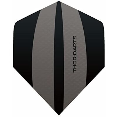Thor Exclusiv-Line: 9 Black F3 Darts Flights HD-240 F3 Extra Long Lasting Thickness > 100 mic (9 Pieces (3 Sets) Black Thor Exclusiv-Line: 9 Black F3 Darts Flights HD-240 F3 Extra Long Lasting Thickness > 100 mic (9 Pieces (3 Sets) Black