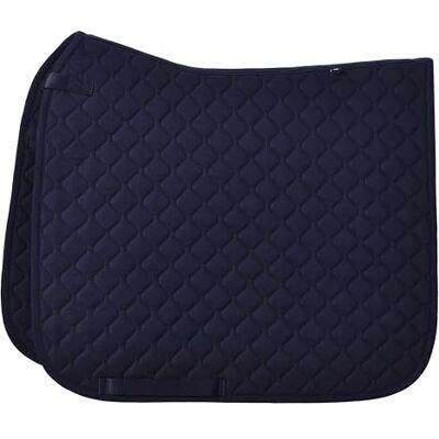 Imperial Riding IRH Basic DR Saddle Cloth Polyester Twill Dressage Saddle Cloth with Double Belt Strap Attachment and Billet Strap, Navy, Full Imperial Riding IRH Basic DR Saddle Cloth Polyester Twill Dressage Saddle Cloth with Double Belt Strap Attachment and Billet Strap, Navy, Full