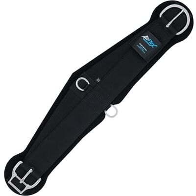 Weaver Equine AirFlex Roper Horse Cinch, Anti-Slip Nylon Webbing Saddle Cinch Girth with Smart Cinch Buckle, Western Horse Riding Supplies, Black Weaver Equine AirFlex Roper Horse Cinch, Anti-Slip Nylon Webbing Saddle Cinch Girth with Smart Cinch Buckle, Western Horse Riding Supplies, Black