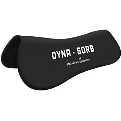 Harrison Howard Dyna-Sorb Full Shock Absorbing Memory Half Saddle Pad for Horse-Mars Black 1 (with White Print) Harrison Howard Dyna-Sorb Full Shock Absorbing Memory Half Saddle Pad for Horse-Mars Black 1 (with White Print)