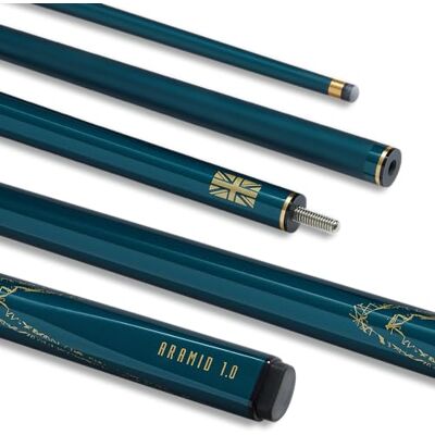 POWERGLIDE Aramid Carbon Low Deflection Snooker Cue 19oz Emerald Green POWERGLIDE Aramid Carbon Low Deflection Snooker Cue 19oz Emerald Green
