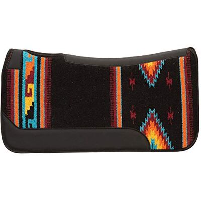 Weaver Equine Weaver Leather Pony Contoured Wool Blend Felt Pad, Black/Orange/Navy Weaver Equine Weaver Leather Pony Contoured Wool Blend Felt Pad, Black/Orange/Navy