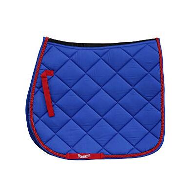 Rhinegold Unisex's 416-F-ROYAL Elite Carnival Saddle Pad, Royal, Full Rhinegold Unisex's 416-F-ROYAL Elite Carnival Saddle Pad, Royal, Full