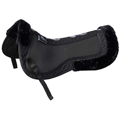Rhinegold Unisex's 447-F-BK Interchangeable Trimmed Half Pad, Black, Full Rhinegold Unisex's 447-F-BK Interchangeable Trimmed Half Pad, Black, Full