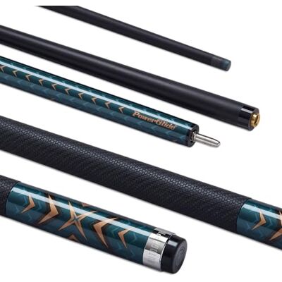 POWERGLIDE Autograph Carbon Pool Cue 10mm Pro Taper Grip POWERGLIDE Autograph Carbon Pool Cue 10mm Pro Taper Grip