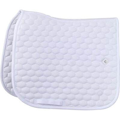 Imperial Riding IRH Basic Mesh DR Saddle Cloth Breathable Dressage Saddle Cloth with Mesh Upper White Pony Imperial Riding IRH Basic Mesh DR Saddle Cloth Breathable Dressage Saddle Cloth with Mesh Upper White Pony
