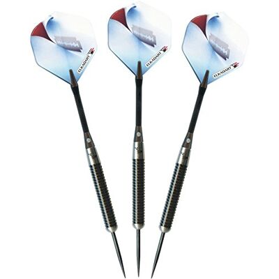 Elkadart Razor 80% Tungsten Steel Tip Darts with Storage/Travel Case, 23 Grams, Black Elkadart Razor 80% Tungsten Steel Tip Darts with Storage/Travel Case, 23 Grams, Black