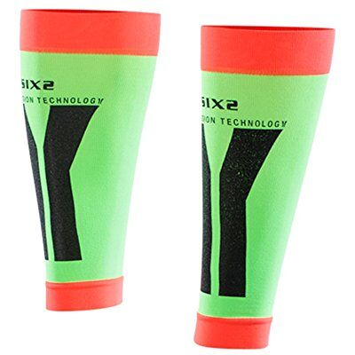 SIXS SIX2 GREEN/RED-M, Compression Calf Band M Unisex Adult M SIXS SIX2 GREEN/RED-M, Compression Calf Band M Unisex Adult M