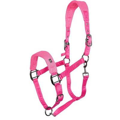 Imperial Riding Headcollar IRH-Cloud Dancer, Breathable Mesh Halter Made of Polyester, Lightweight & Comfortable, Adjustable with Buckle & Carabiner, Matches the Cloud Dancer Collection, Bright Pink Imperial Riding Headcollar IRH-Cloud Dancer, Breathable Mesh Halter Made of Polyester, Lightweight & Comfortable, Adjustable with Buckle & Carabiner, Matches the Cloud Dancer Collection, Bright Pink