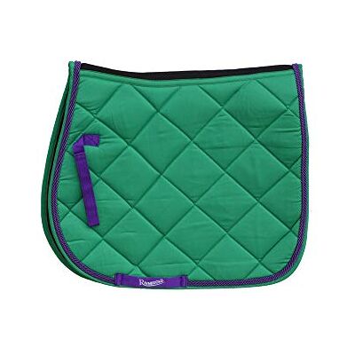 Rhinegold Unisex's 416-C-GRN Elite Carnival Saddle Pad, Green, Cob Rhinegold Unisex's 416-C-GRN Elite Carnival Saddle Pad, Green, Cob