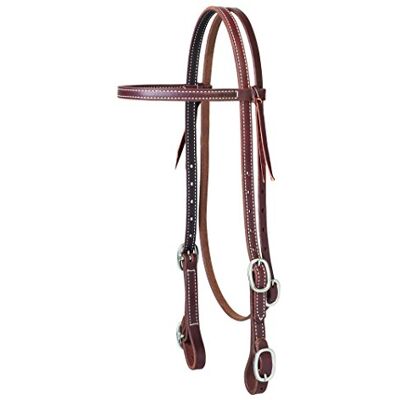 Weaver Equine Weaver Leather Working Cowboy Solid Brass Browband Headstall Weaver Equine Weaver Leather Working Cowboy Solid Brass Browband Headstall