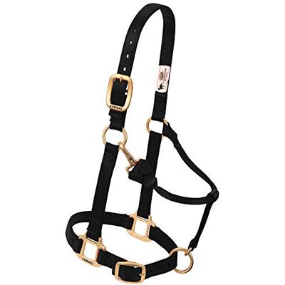 Weaver Leather Black Adjustable Nylon Horse Halter - Horse Halter Weaver Leather Black Adjustable Nylon Horse Halter - Horse Halter