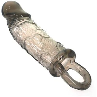 BeHorny Cock Ring Penis Sleeve, Ribbed Shaft and Scrotum Ring Black Ribbed Shaft, Scrotum Ring BeHorny Cock Ring Penis Sleeve, Ribbed Shaft and Scrotum Ring Black Ribbed Shaft, Scrotum Ring